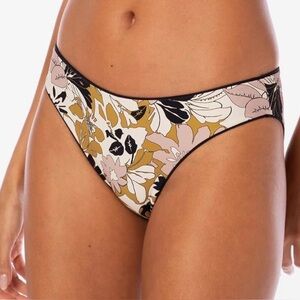Maaji Reversible Bikini Bottoms NWOT | Floral & Solid Black | High-Cut Swim